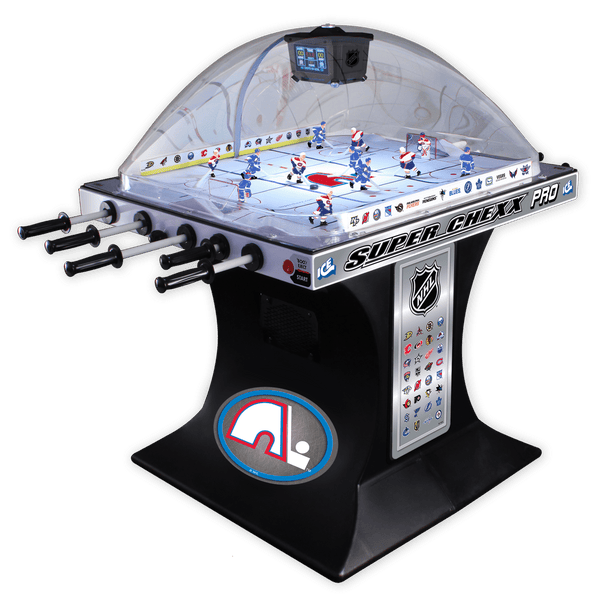 Quebec Nordiques NHL Super Chexx Pro Bubble Hockey Arcade Super Chexx