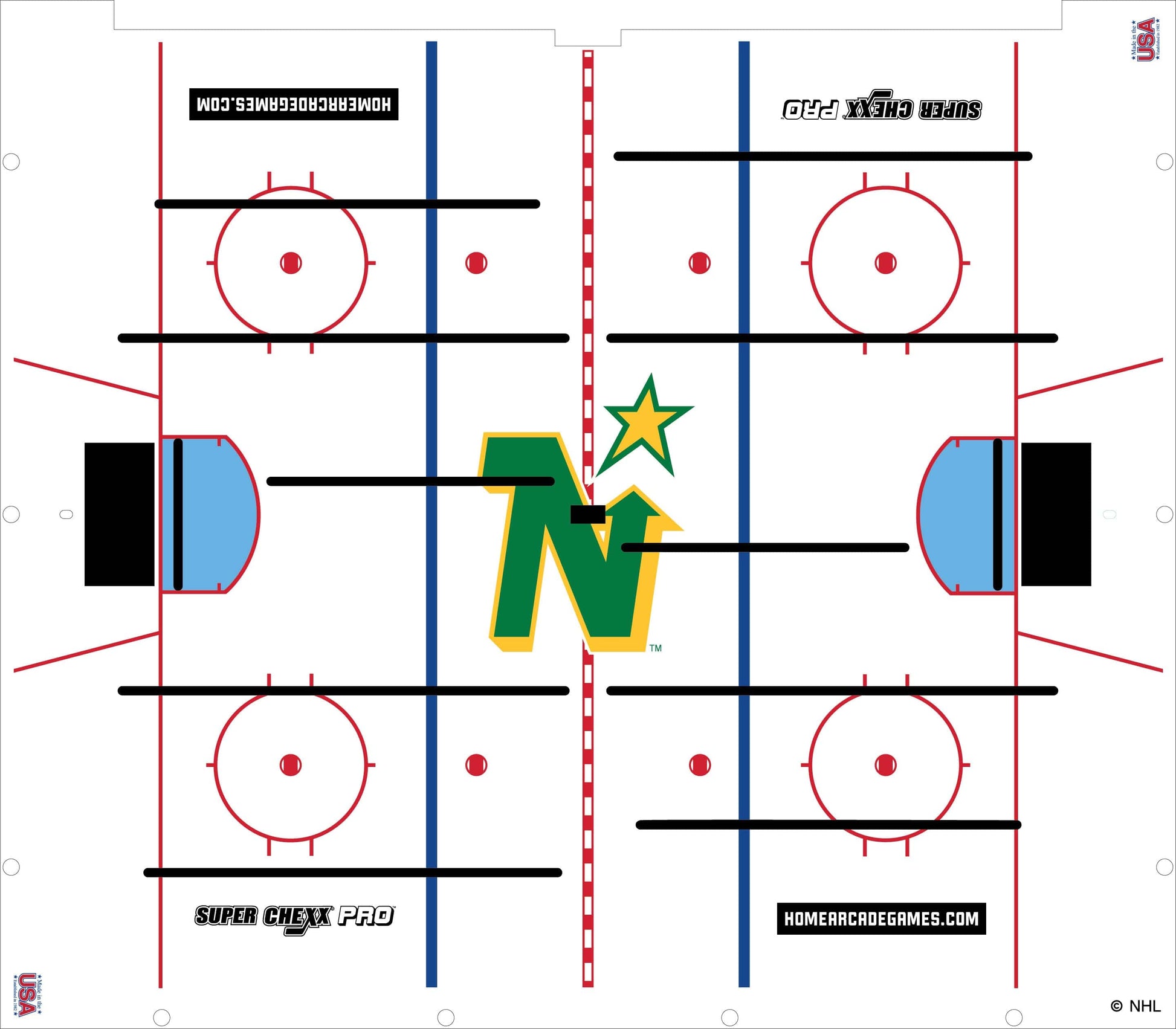 North Stars NHL Super Chexx Pro Bubble Hockey Arcade Innovative Concepts in Entertainment