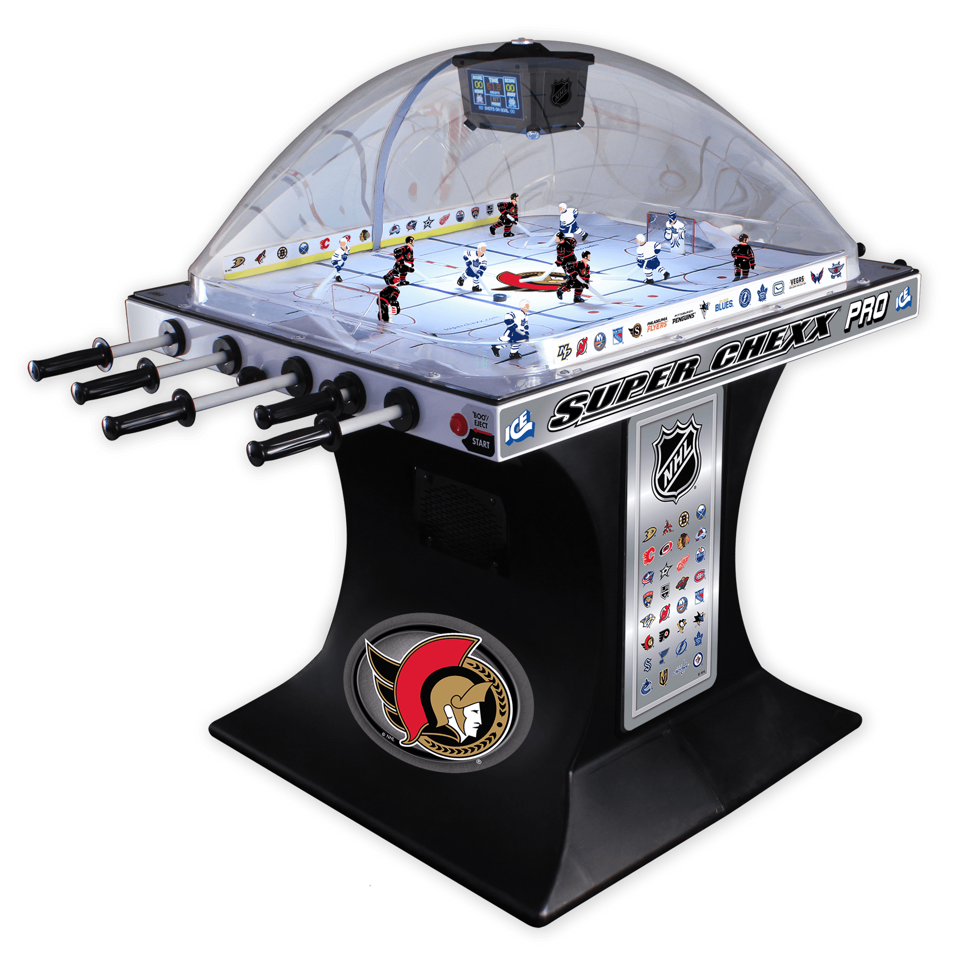 Ottawa Senators NHL Super Chexx Pro Bubble Hockey Arcade Innovative Concepts in Entertainment   