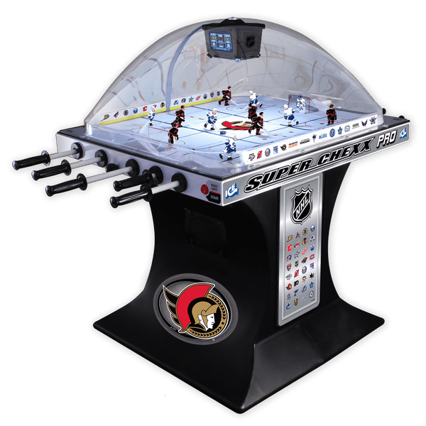 Ottawa Senators NHL Super Chexx Pro Bubble Hockey Arcade Super Chexx