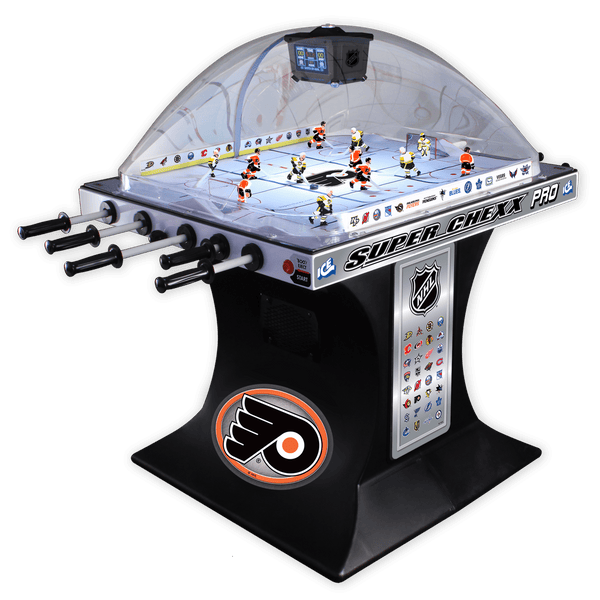 Philadelphia Flyers NHL Super Chexx Pro Bubble Hockey Arcade Super Chexx