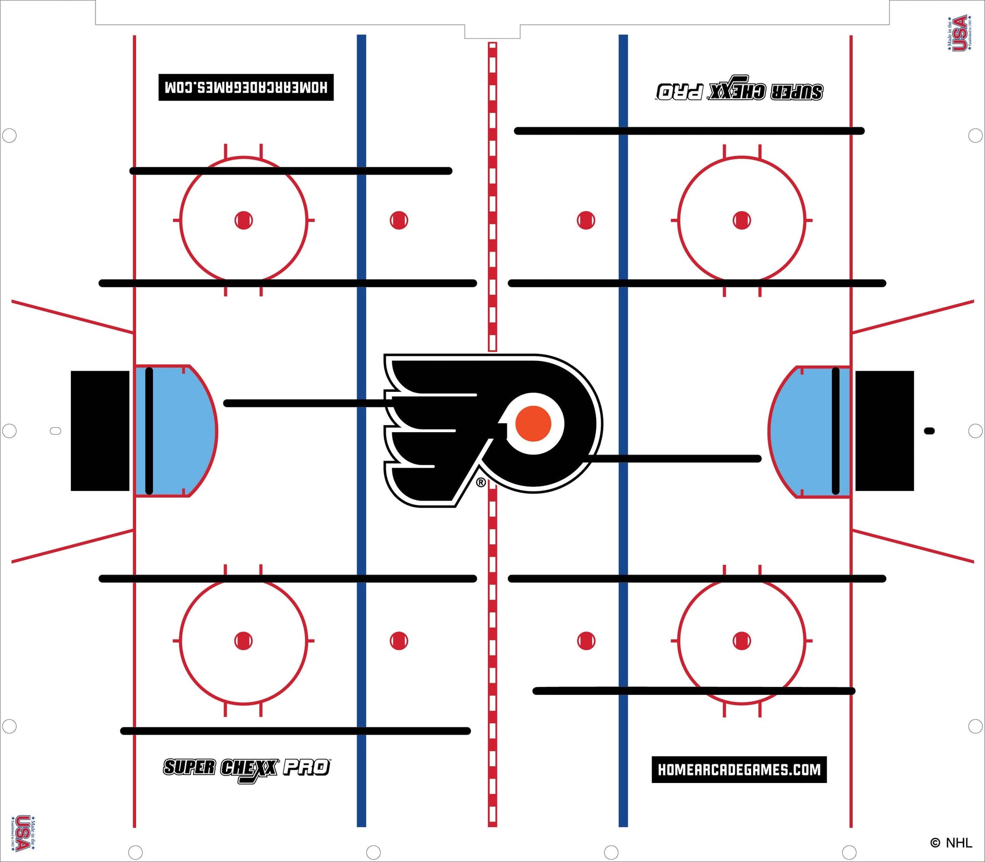 Philadelphia Flyers NHL Super Chexx Pro Bubble Hockey Arcade Innovative Concepts in Entertainment