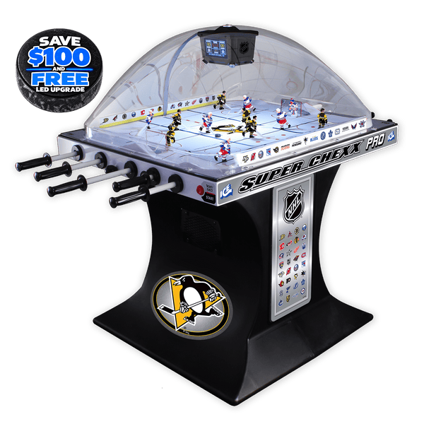 Pittsburgh Penguins NHL Super Chexx Pro Bubble Hockey