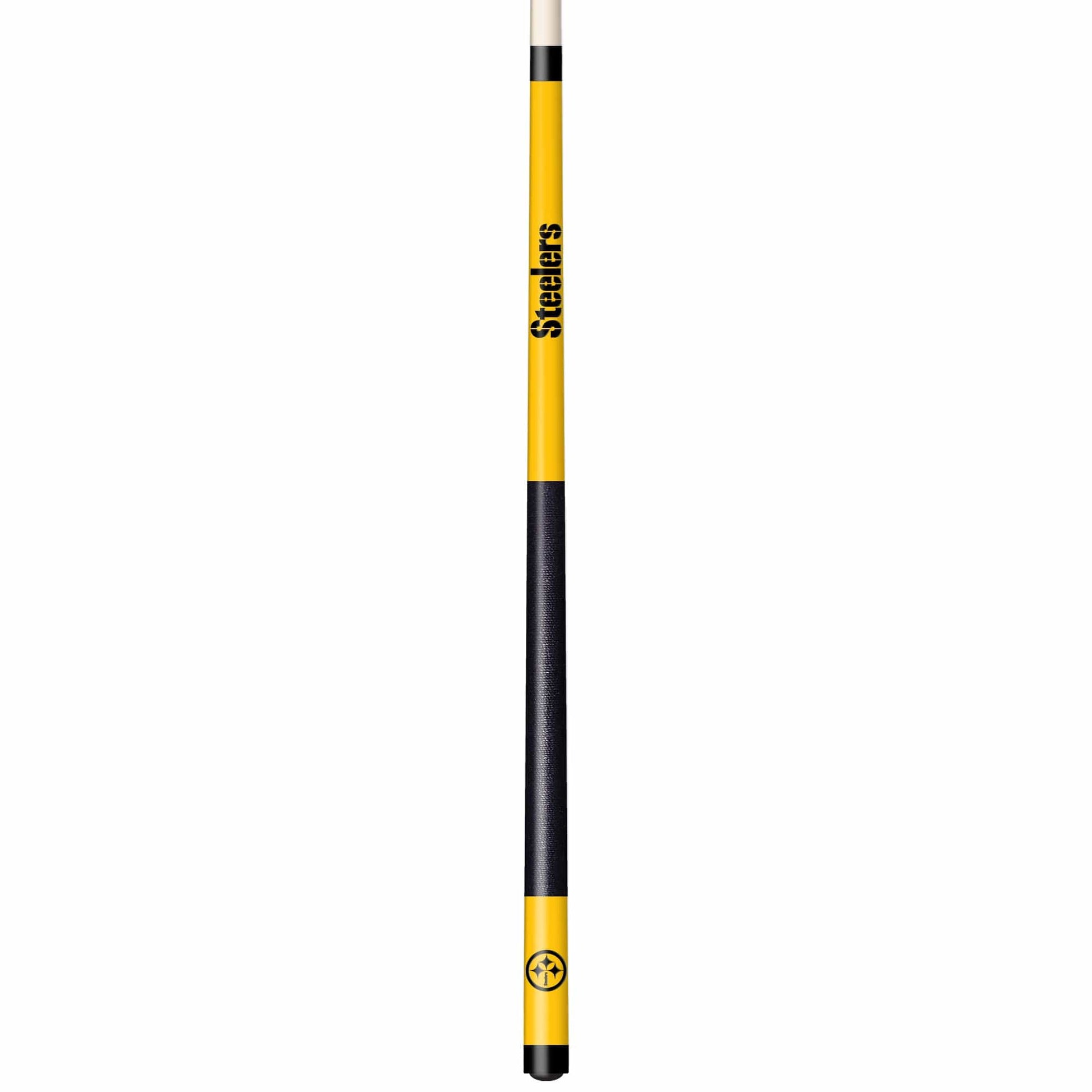 Pittsburgh Steelers Premium Pool Table Bundle - Black Ash Pool Bundle Home Arcade Games