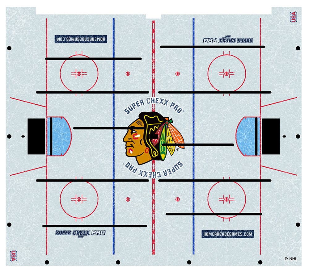 Chicago Blackhawks NHL Super Chexx Pro Bubble Hockey Arcade Innovative Concepts in Entertainment