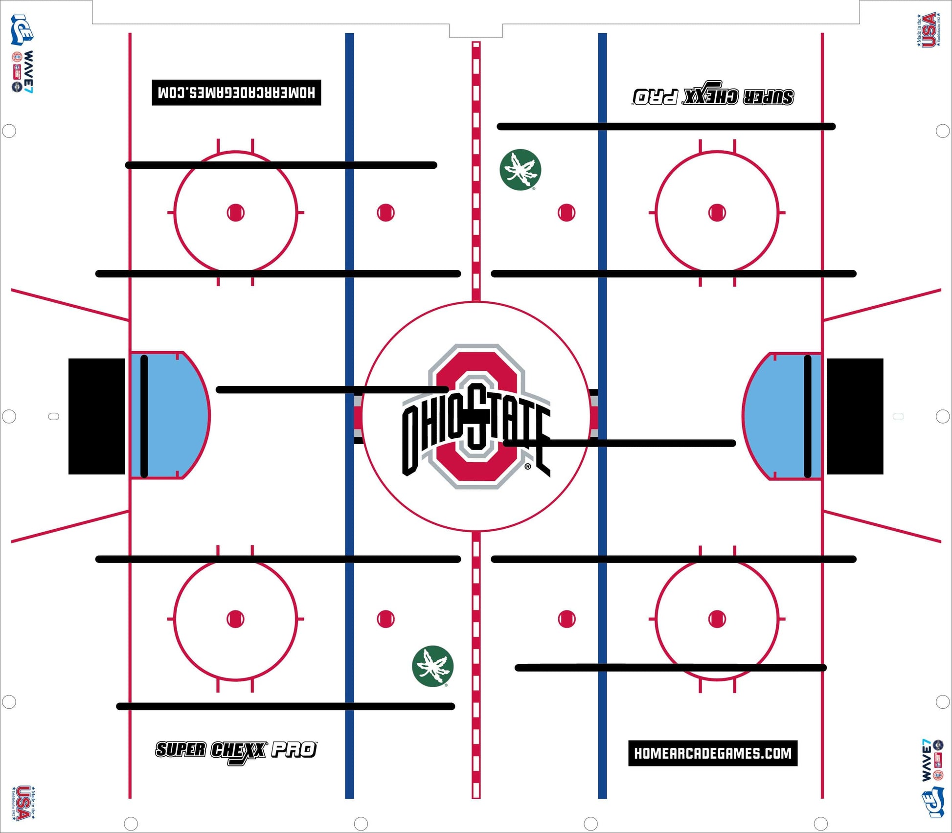 Ohio State Super Chexx PRO® Bubble Hockey Arcade Innovative Concepts in Entertainment
