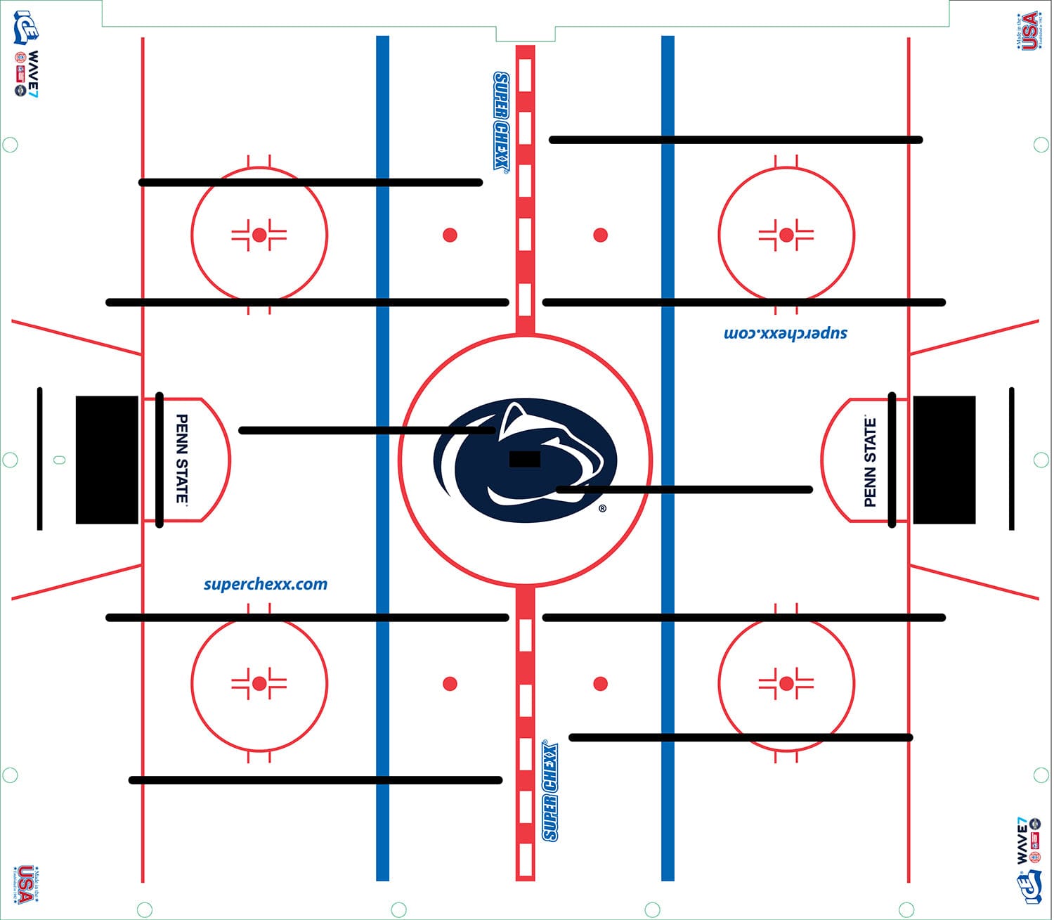 Penn State Super Chexx PRO® Bubble Hockey Arcade Innovative Concepts in Entertainment