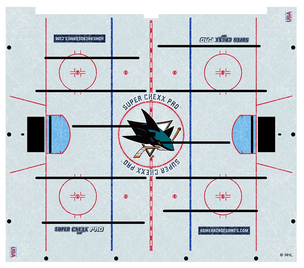 San Jose Sharks NHL Super Chexx Pro Bubble Hockey Arcade Innovative Concepts in Entertainment