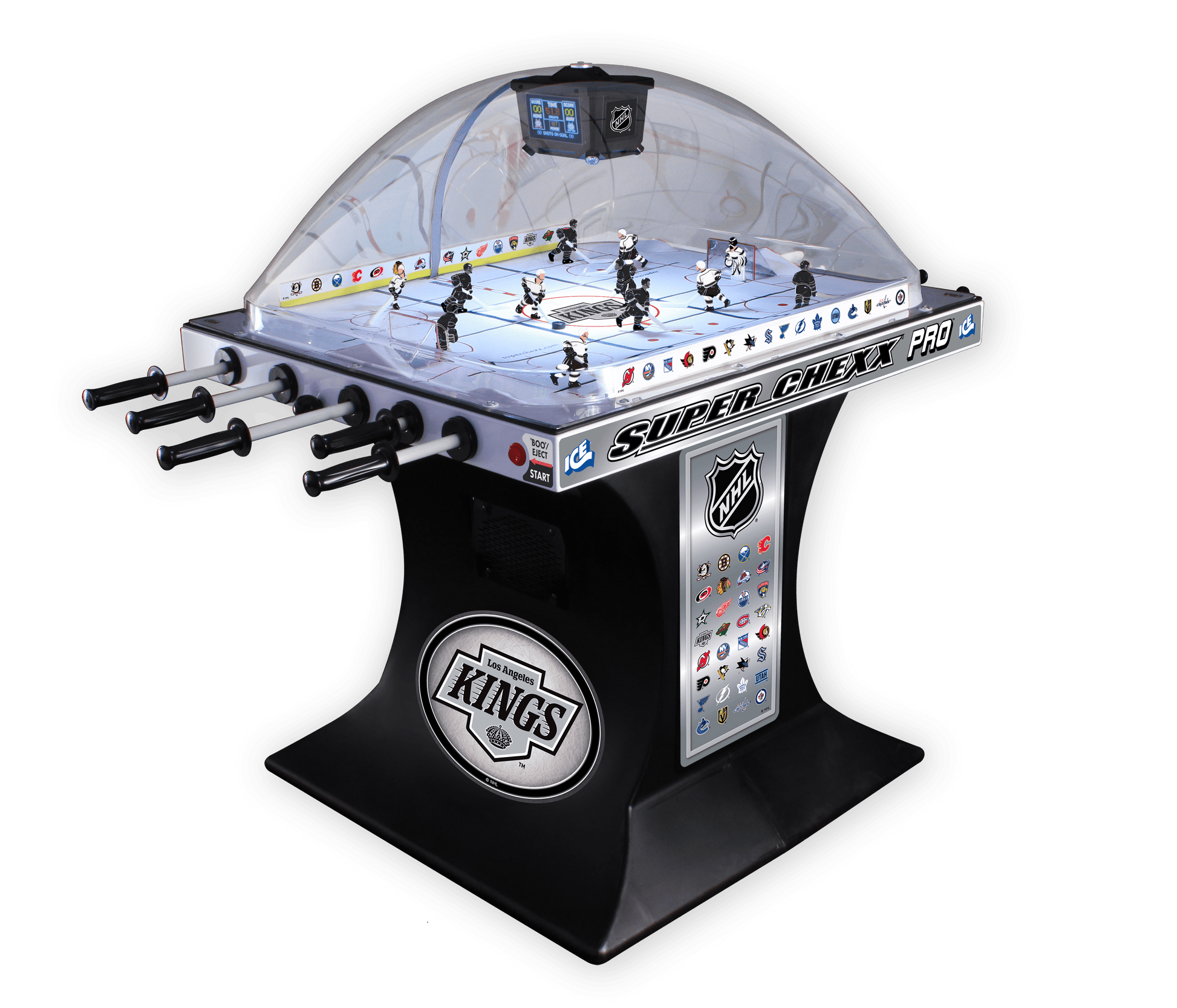 L.A. Kings NHL Super Chexx Pro Bubble Hockey Arcade Innovative Concepts in Entertainment