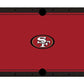 San Francisco 49ers Premium Pool Table Bundle - Black Ash Pool Bundle Home Arcade Games   