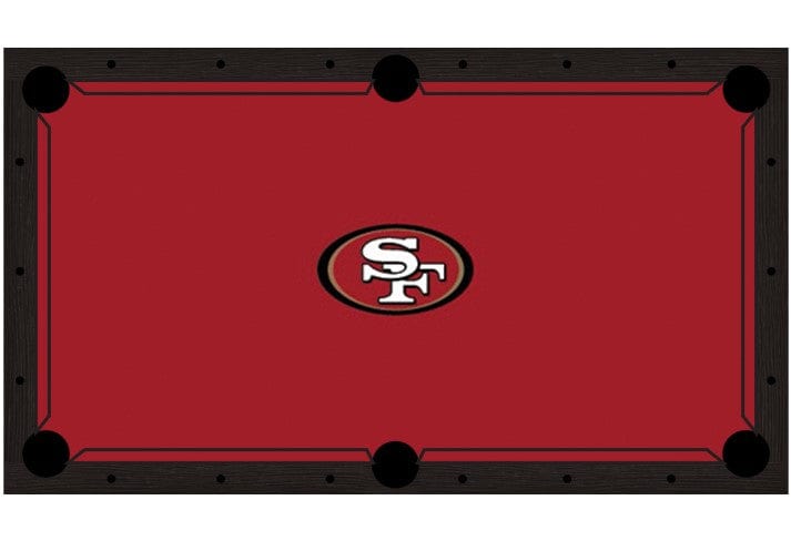 San Francisco 49ers Premium Pool Table Bundle - Black Ash Pool Bundle Home Arcade Games   