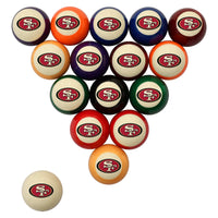 San Francisco 49ers Premium Pool Table Bundle - Black Ash Pool Bundle Home Arcade Games   