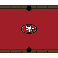 San Francisco 49ers Premium Pool Table Bundle - Walnut Pool Bundle Home Arcade Games   