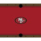 San Francisco 49ers Premium Pool Table Bundle - Walnut Pool Bundle Home Arcade Games   