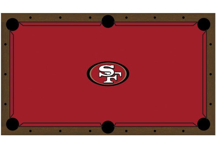 San Francisco 49ers Premium Pool Table Bundle - Walnut Pool Bundle Home Arcade Games   