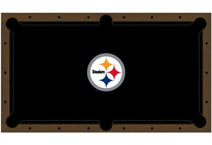 Pittsburgh Steelers Premium Pool Table Bundle - Walnut Pool Bundle Home Arcade Games   