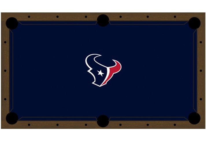 Houston Texans Premium Pool Table Bundle - Walnut Pool Bundle Home Arcade Games   