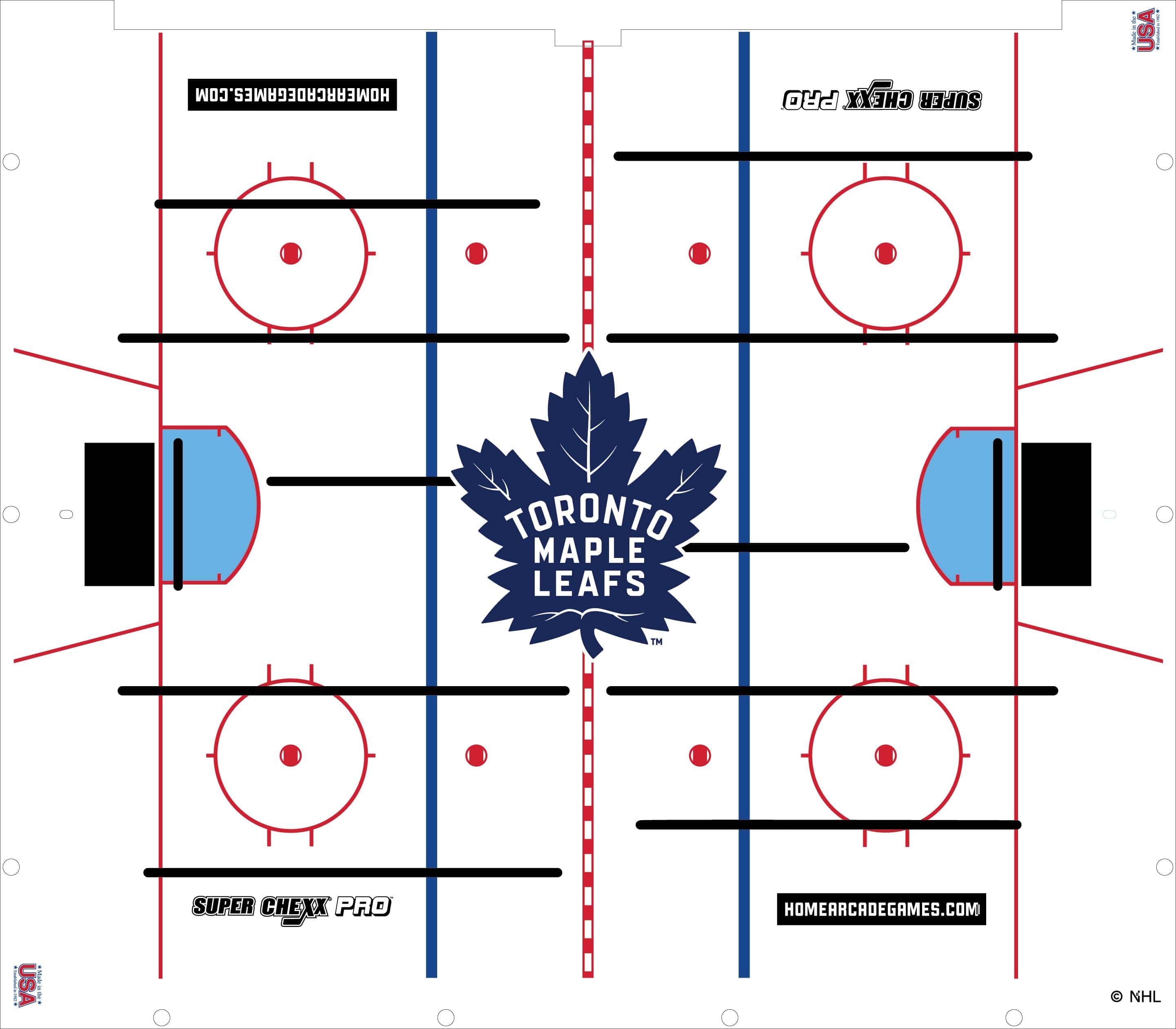 Toronto Maple Leafs NHL Super Chexx Pro Bubble Hockey – Home