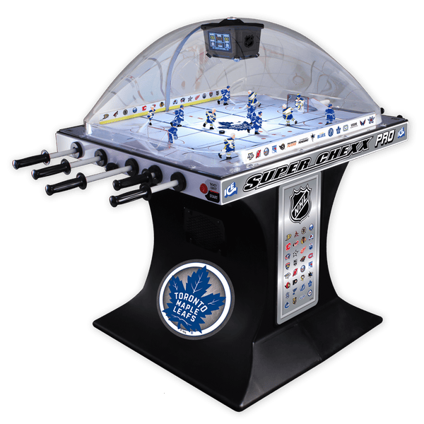 Toronto Maple Leafs NHL Super Chexx Pro Bubble Hockey Arcade Super Chexx