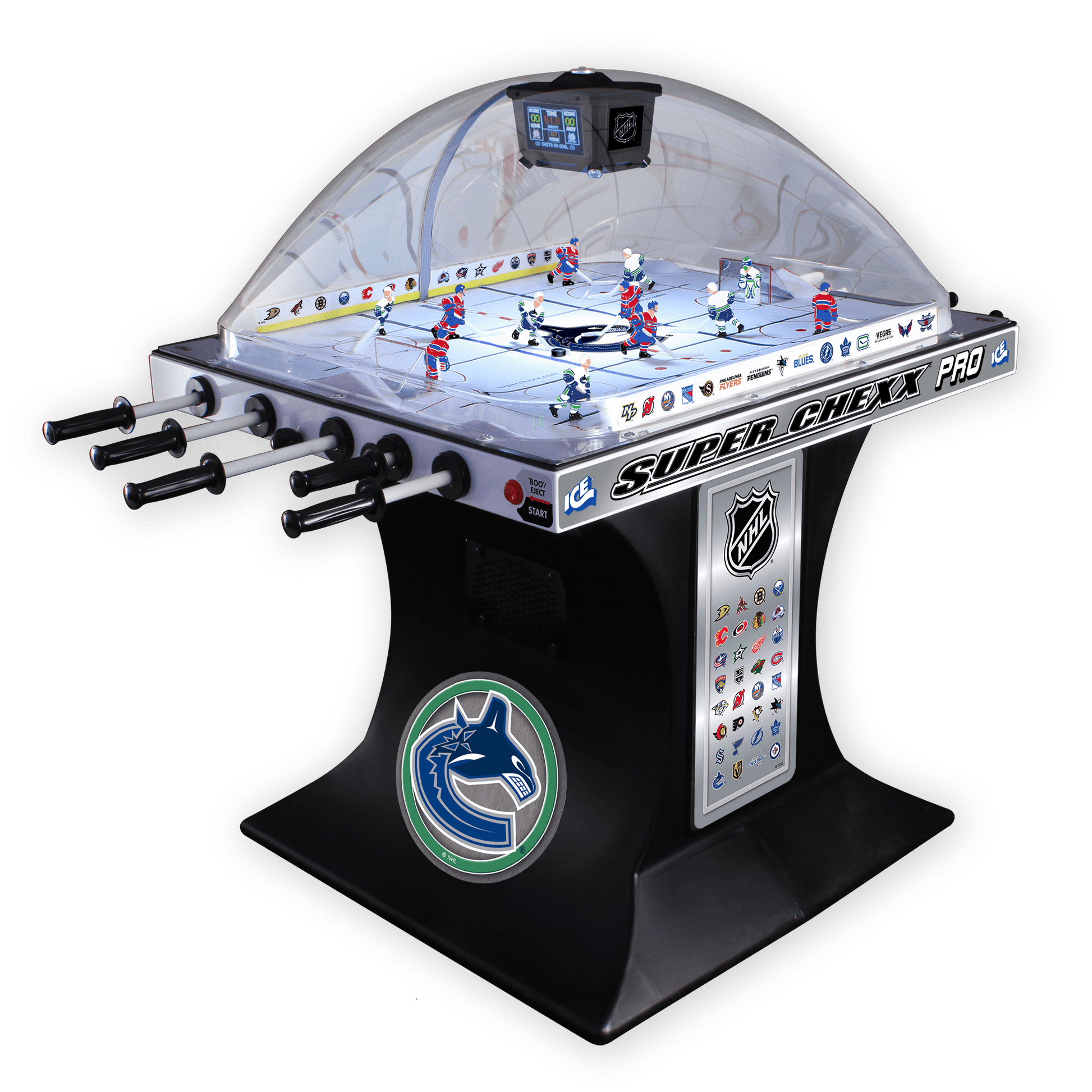 Vancouver Canucks NHL Super Chexx Pro Bubble Hockey Arcade Innovative Concepts in Entertainment   