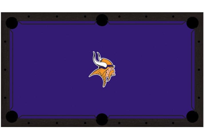 Minnesota Vikings Premium Pool Table Bundle - Black Ash Pool Bundle Home Arcade Games   