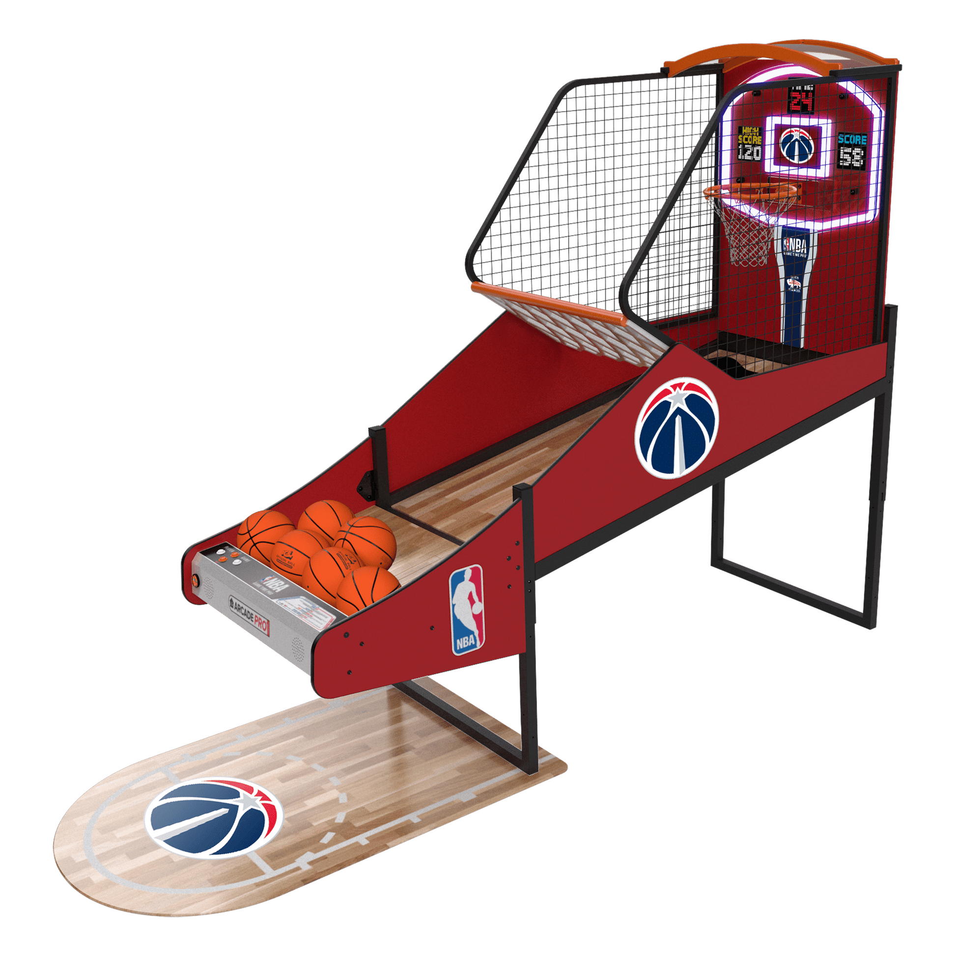 Washington Wizards NBA Game Time Pro Long Arcade Innovative Concepts in Entertainment   