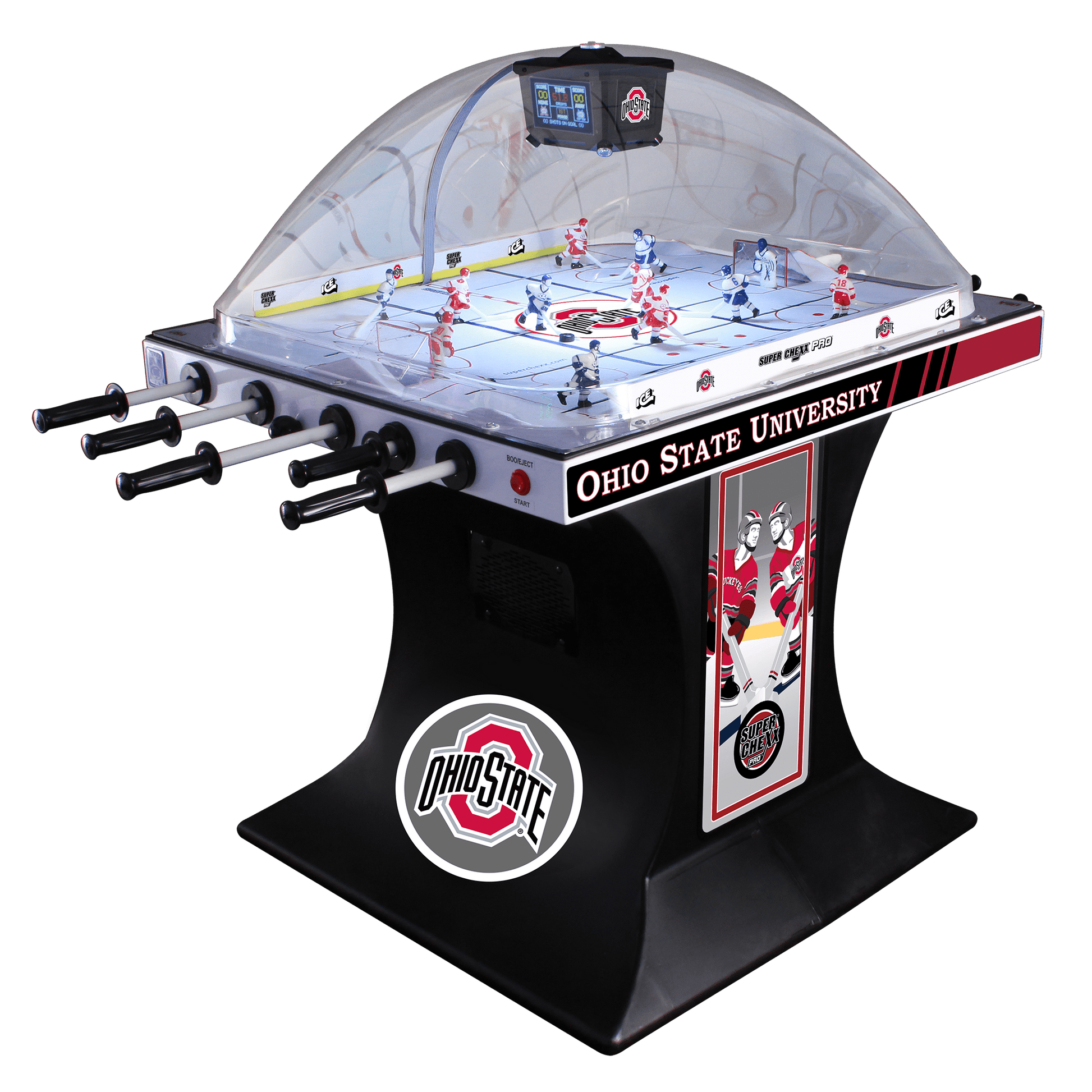 Ohio State Super Chexx PRO® Bubble Hockey Arcade Innovative Concepts in Entertainment
