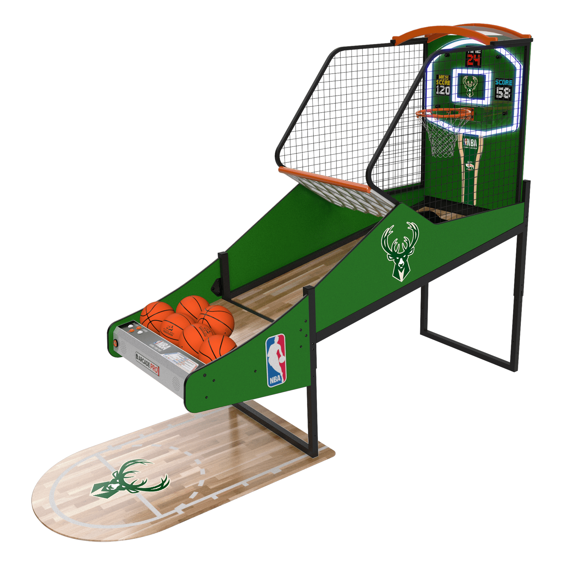 Milwaukee Bucks NBA Game Time Pro Long Arcade Innovative Concepts in Entertainment   