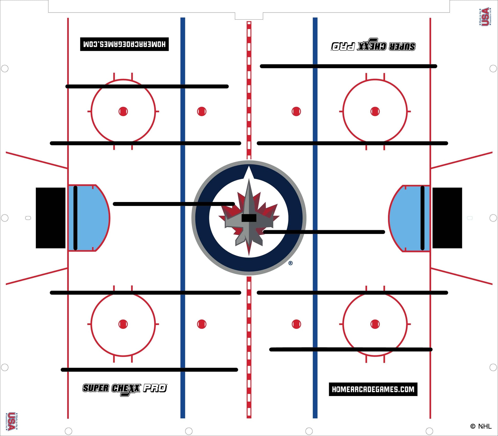 Winnipeg Jets NHL Super Chexx Pro Bubble Hockey Arcade Innovative Concepts in Entertainment