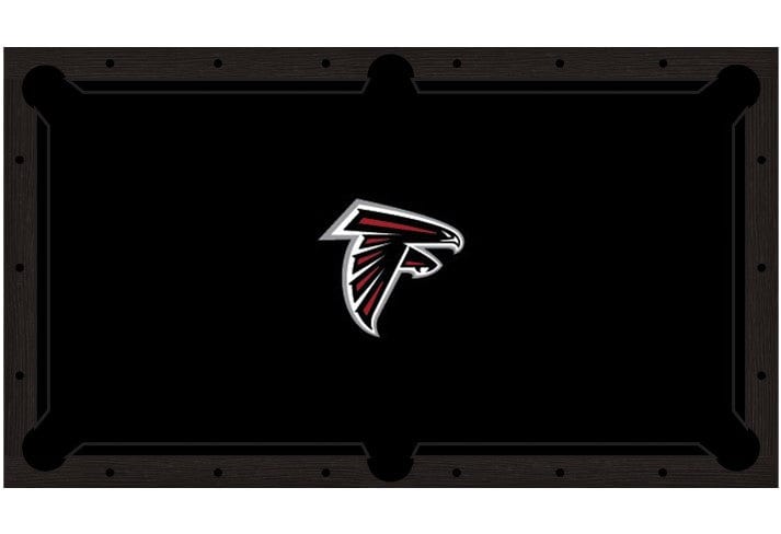 Atlanta Falcons Premium Pool Table Bundle - Black Ash Pool Bundle Home Arcade Games   