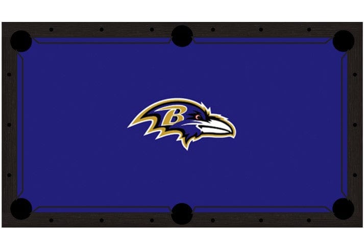 Baltimore Ravens Premium Pool Table Bundle - Black Ash Pool Bundle Home Arcade Games   