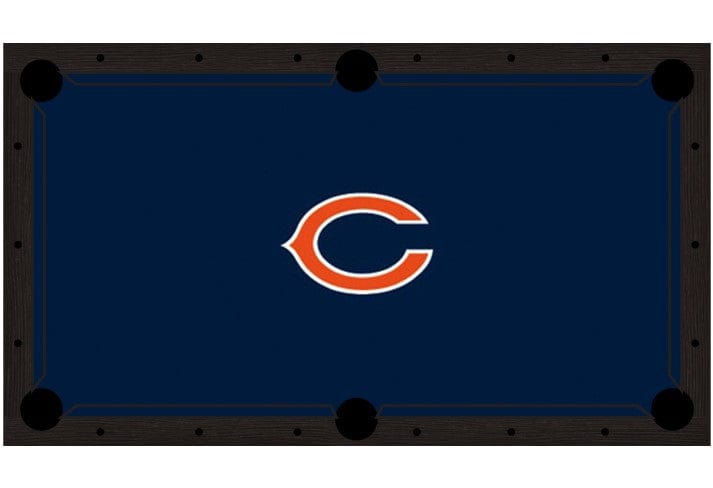 Chicago Bears Premium Pool Table Bundle - Black Ash Pool Bundle Home Arcade Games   