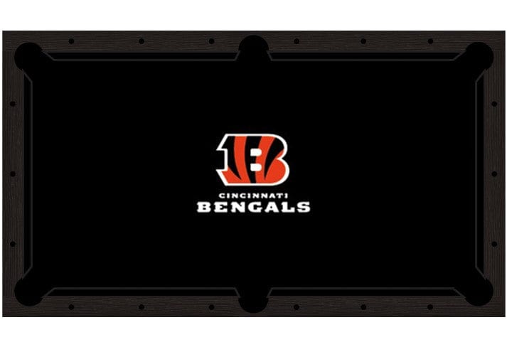 Cincinnati Bengals Premium Pool Table Bundle - Black Ash Pool Bundle Home Arcade Games   