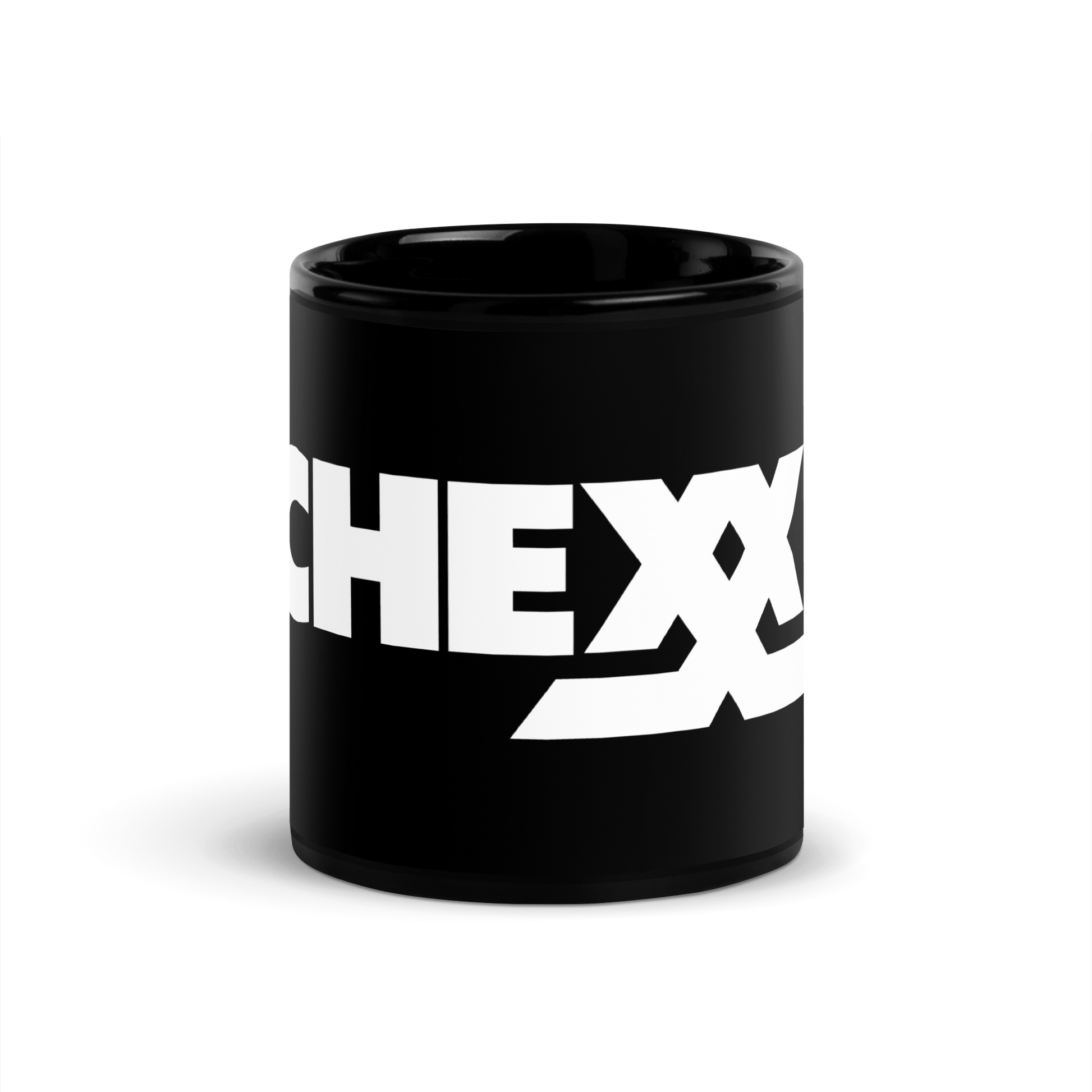 11oz "chexx" Black Glossy Mug MUG Home Arcade Games