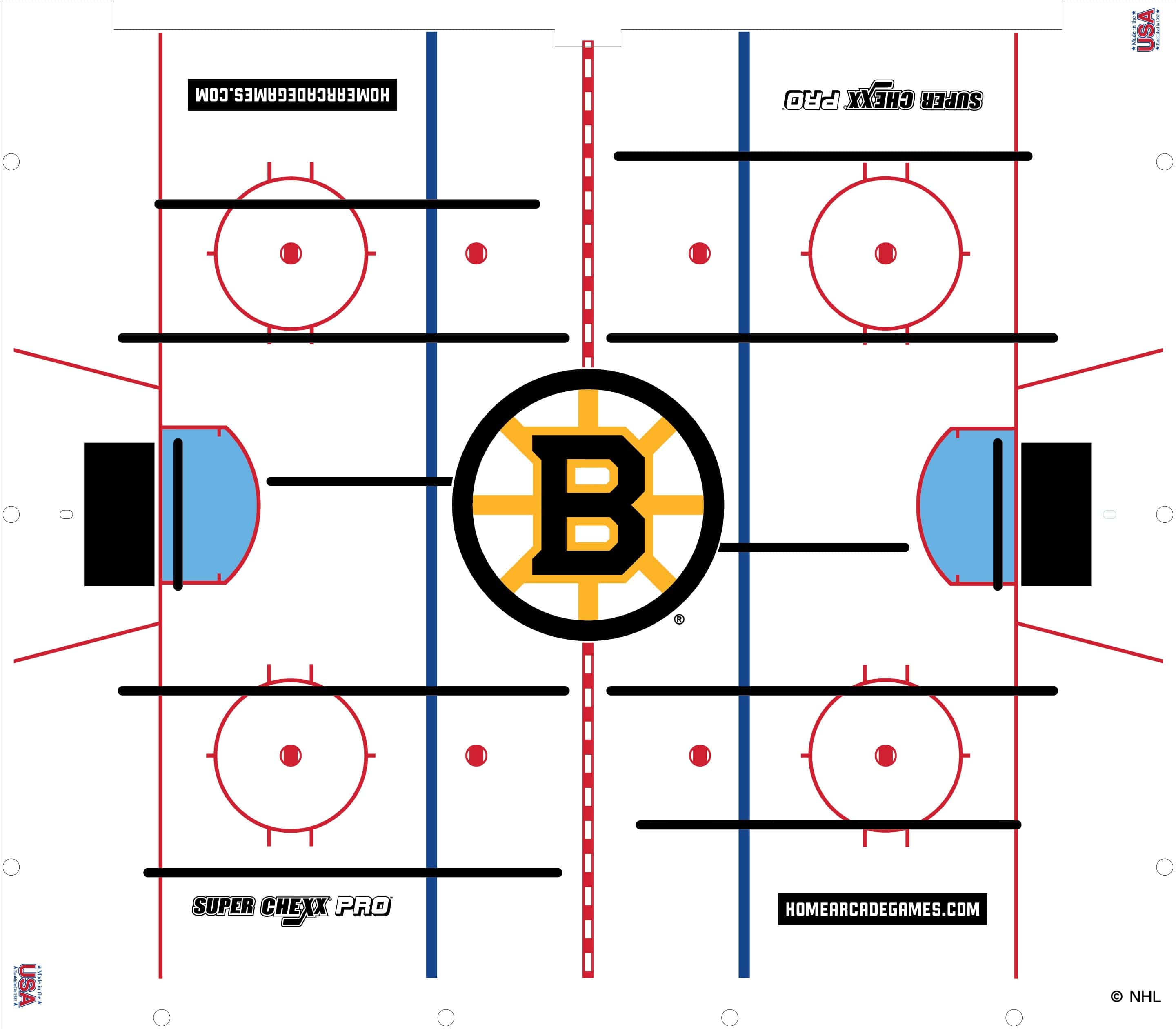 Boston Bruins NHL Super Chexx Pro Bubble Hockey – Home Arcade Games
