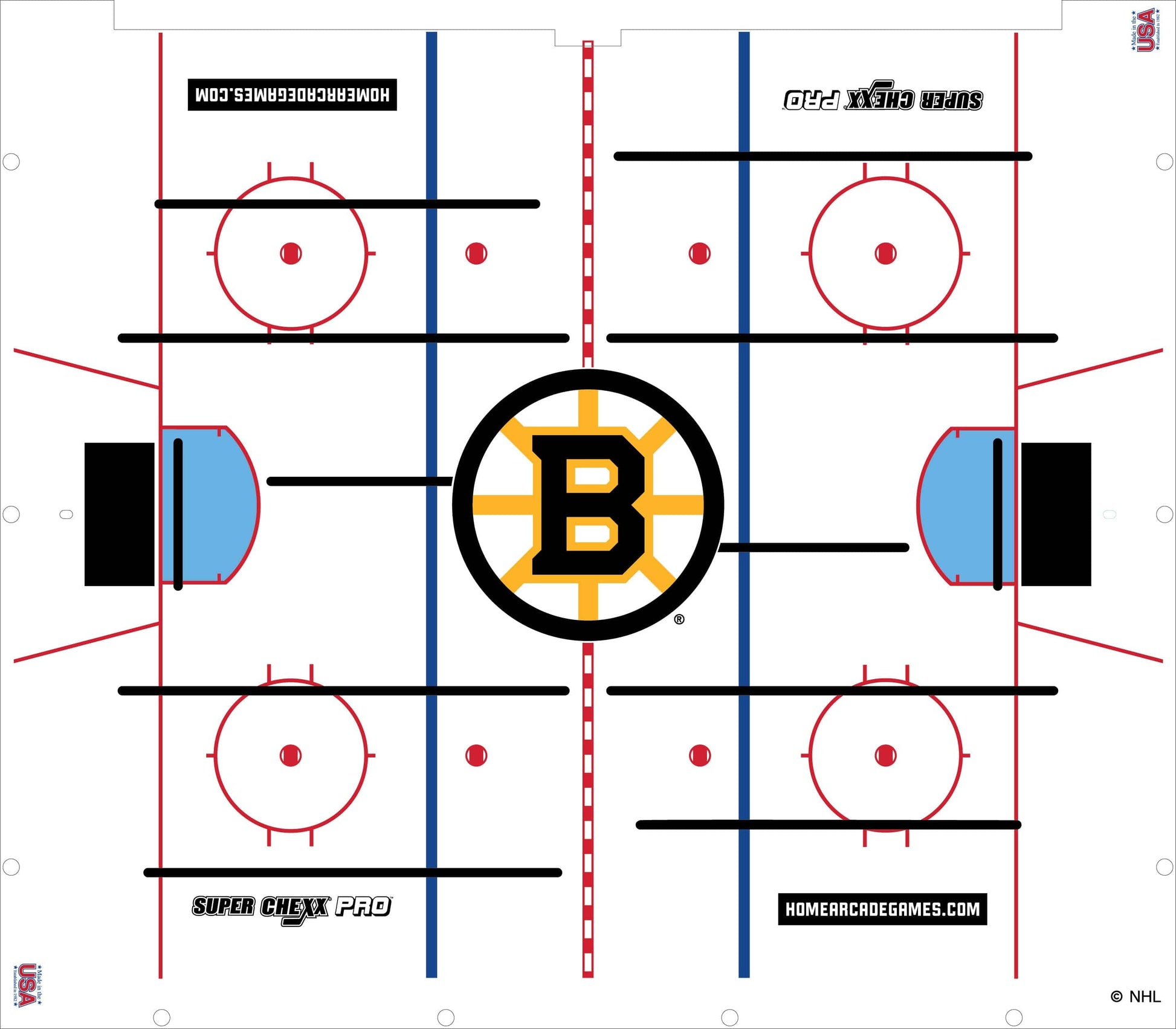 Boston Bruins NHL Super Chexx Pro Bubble Hockey Arcade Innovative Concepts in Entertainment