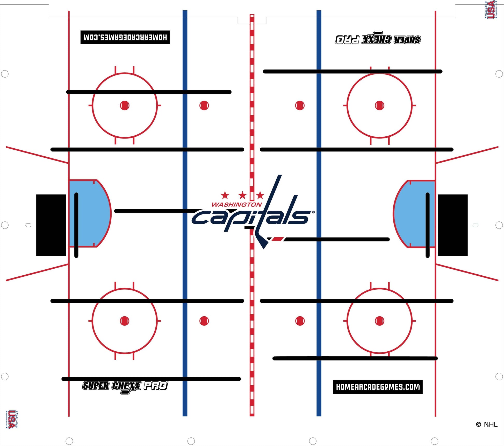 Washington Capitals NHL Super Chexx Pro Bubble Hockey Arcade Innovative Concepts in Entertainment