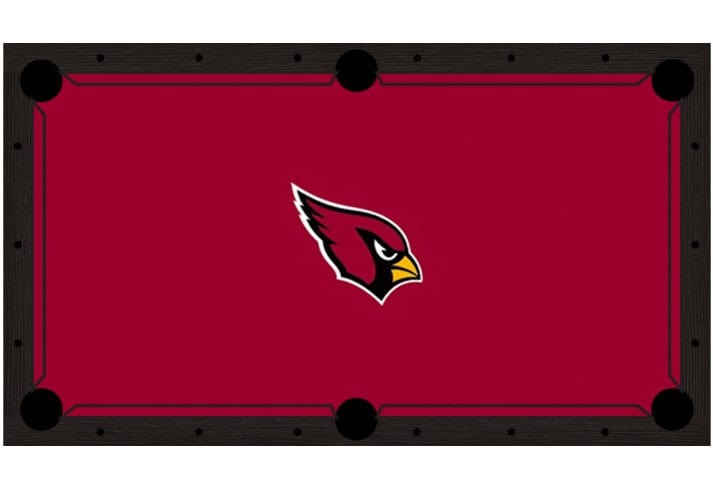 Arizona Cardinals Premium Pool Table Bundle - Black Ash Pool Bundle Home Arcade Games   