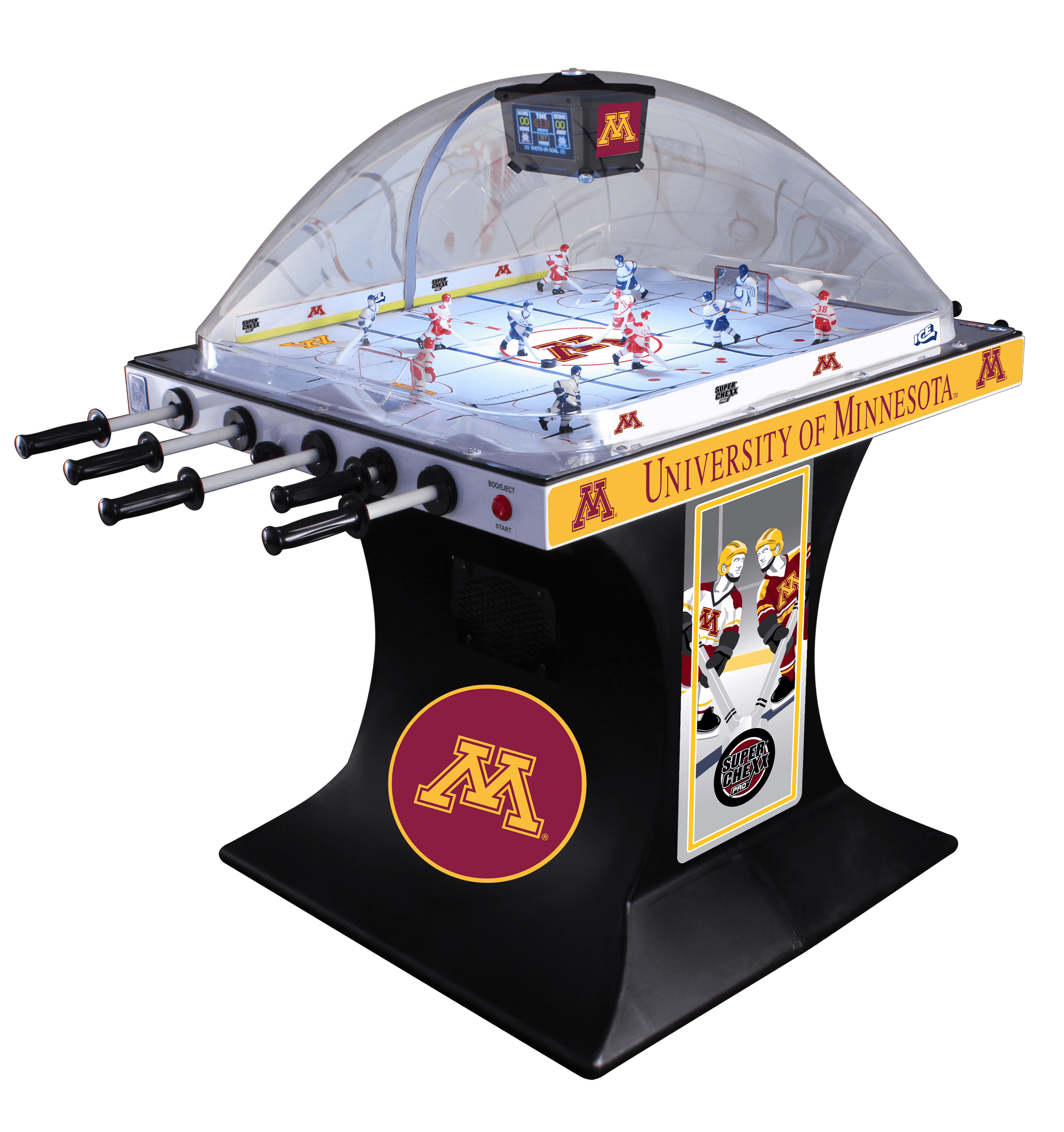 University of Minnesota Super Chexx PRO® Bubble Hockey Arcade Innovative Concepts in Entertainment