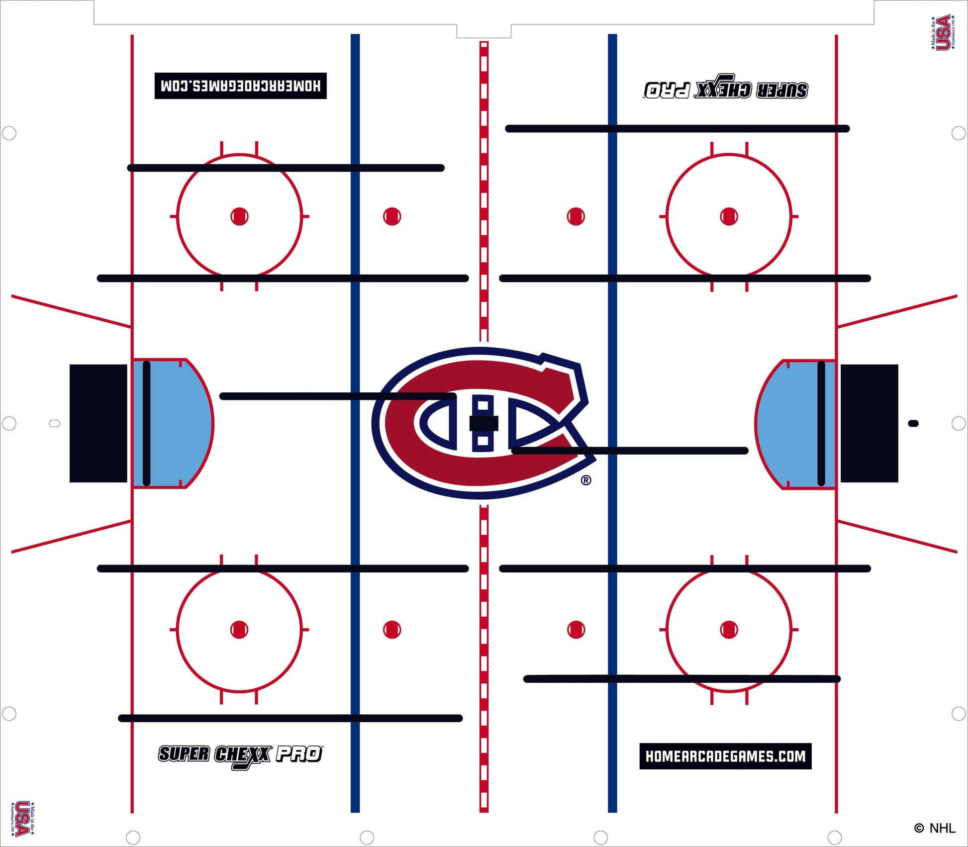 Montreal Canadiens NHL Super Chexx Pro Bubble Hockey Arcade Innovative Concepts in Entertainment