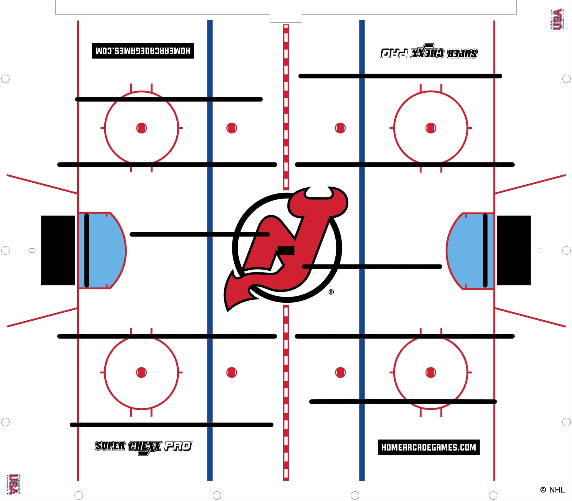 New Jersey Devils NHL Super Chexx Pro Bubble Hockey Arcade Innovative Concepts in Entertainment