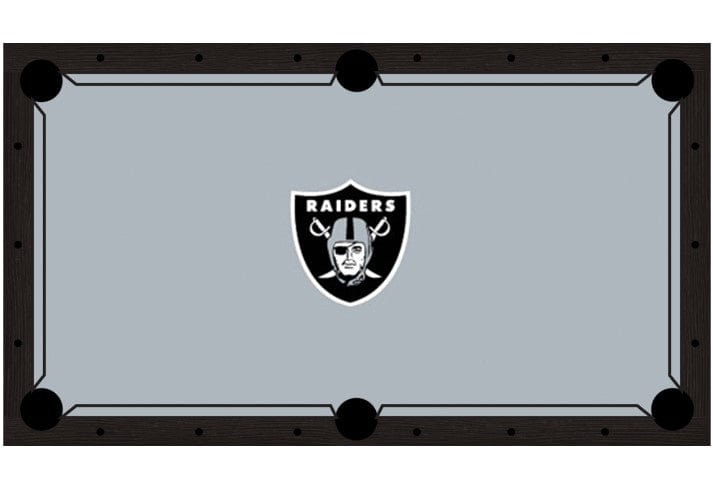 Las Vegas Raiders Premium Pool Table Bundle - Black Ash Pool Bundle Home Arcade Games   