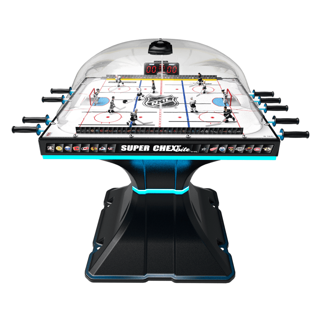 NHL Super Chexx Lite bubble hockey table front view