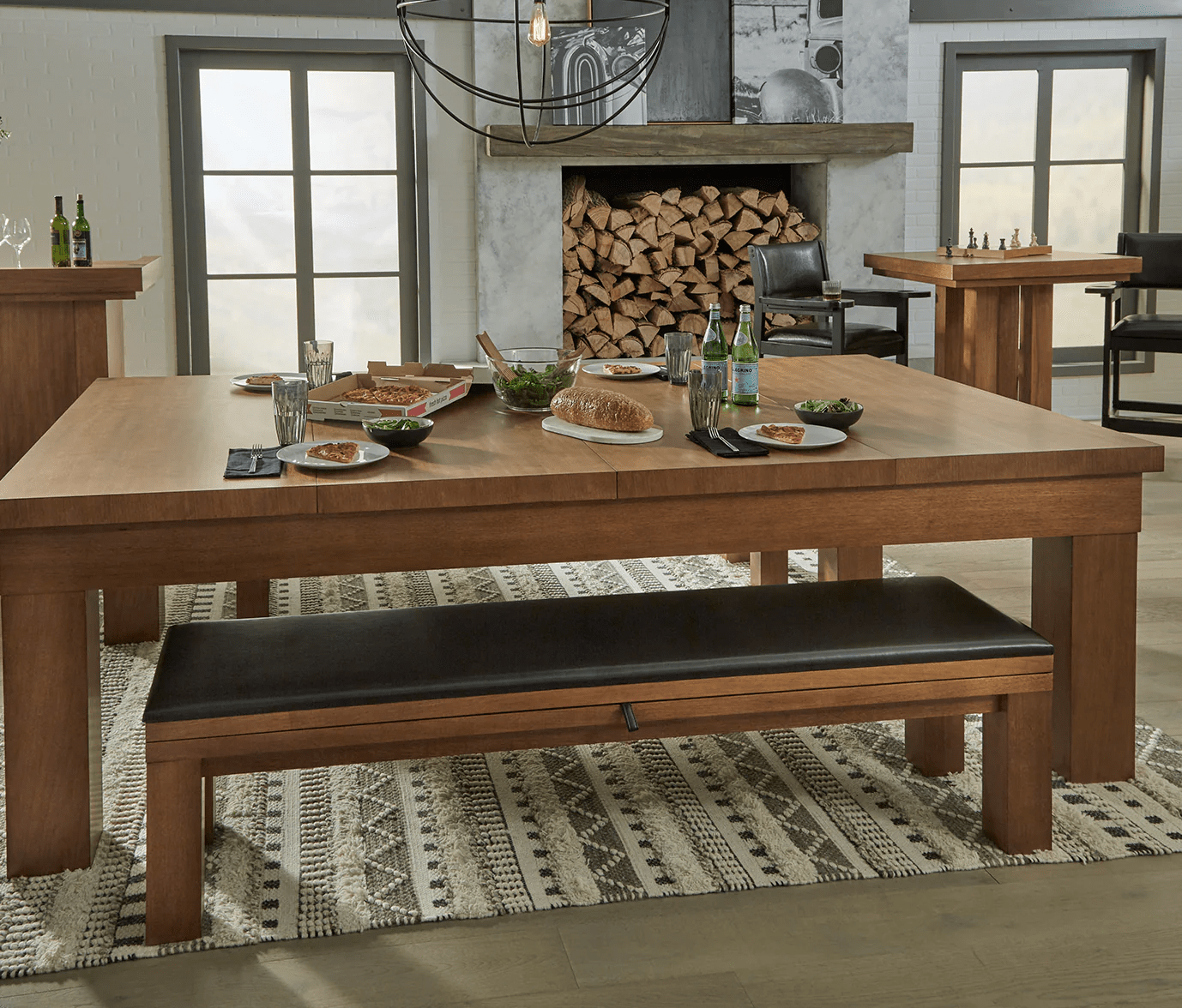 Alta Dining Conversion Top (Brushed Walnut) Pool Bundle Home Arcade Games