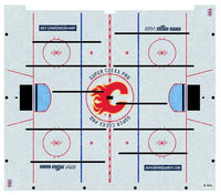 Skated Calgary Flames Logo ICE