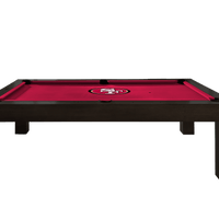San Francisco 49ers Premium Pool Table Bundle - Black Ash Pool Bundle Home Arcade Games   