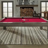 San Francisco 49ers Premium Pool Table Bundle - Charcoal Pool Bundle Home Arcade Games   