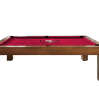 San Francisco 49ers Premium Pool Table Bundle - Walnut Pool Bundle Home Arcade Games   
