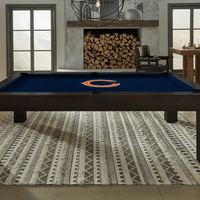 Chicago Bears Premium Pool Table Bundle - Black Ash Pool Bundle Home Arcade Games   