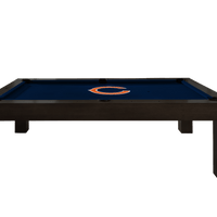 Chicago Bears Premium Pool Table Bundle - Black Ash Pool Bundle Home Arcade Games   